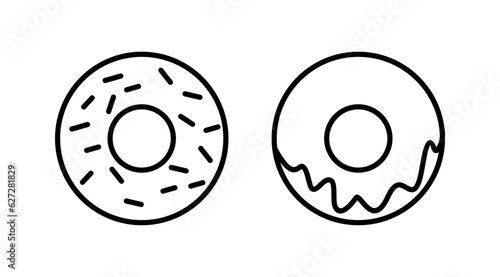 Donut icon vector. doughnut icon. donut logo