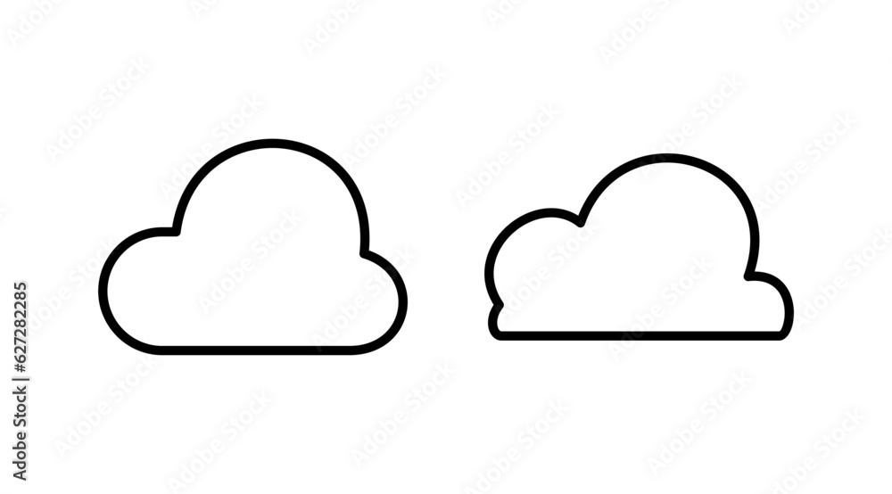 Cloud icon vector. cloud data. cloud services Cloud icon vector. cloud data. cloud services