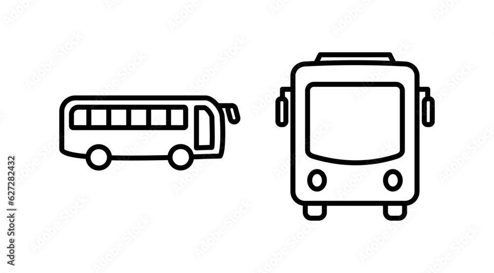 Bus icon vector. bus vector icon