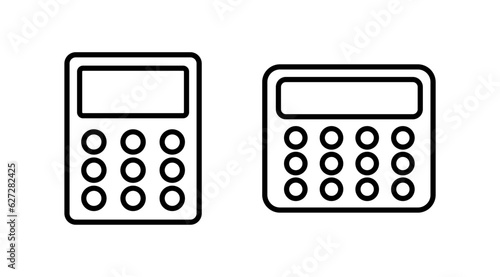 Calculator icon vector. math icon. finances sign © zo3listic