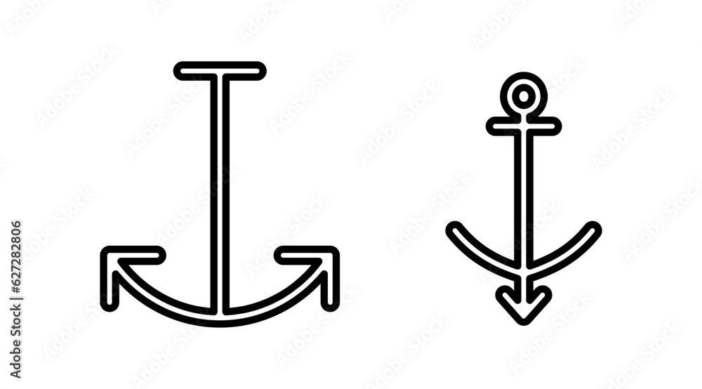 Anchor icon vector. Anchor sign. marine symbol Anchor icon vector. Anchor sign. marine symbol
