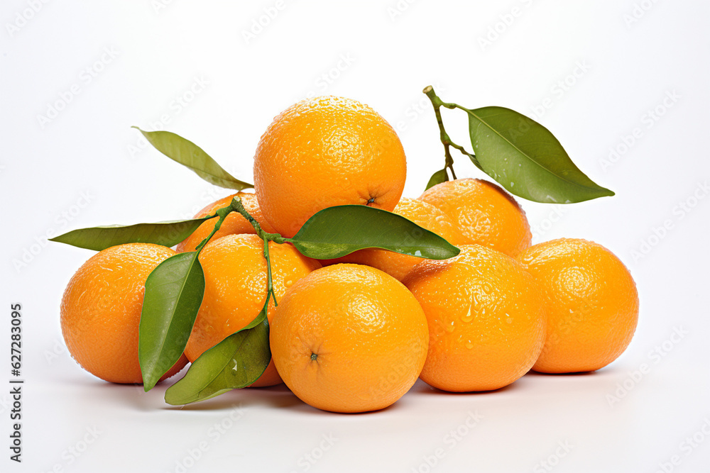 tangerines with leaves tangerines with leaves