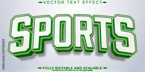Sport text effect, editable basketball and football text style