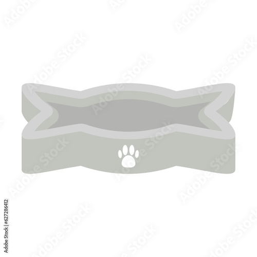 empty pet bowl cat and dog basic shape 
