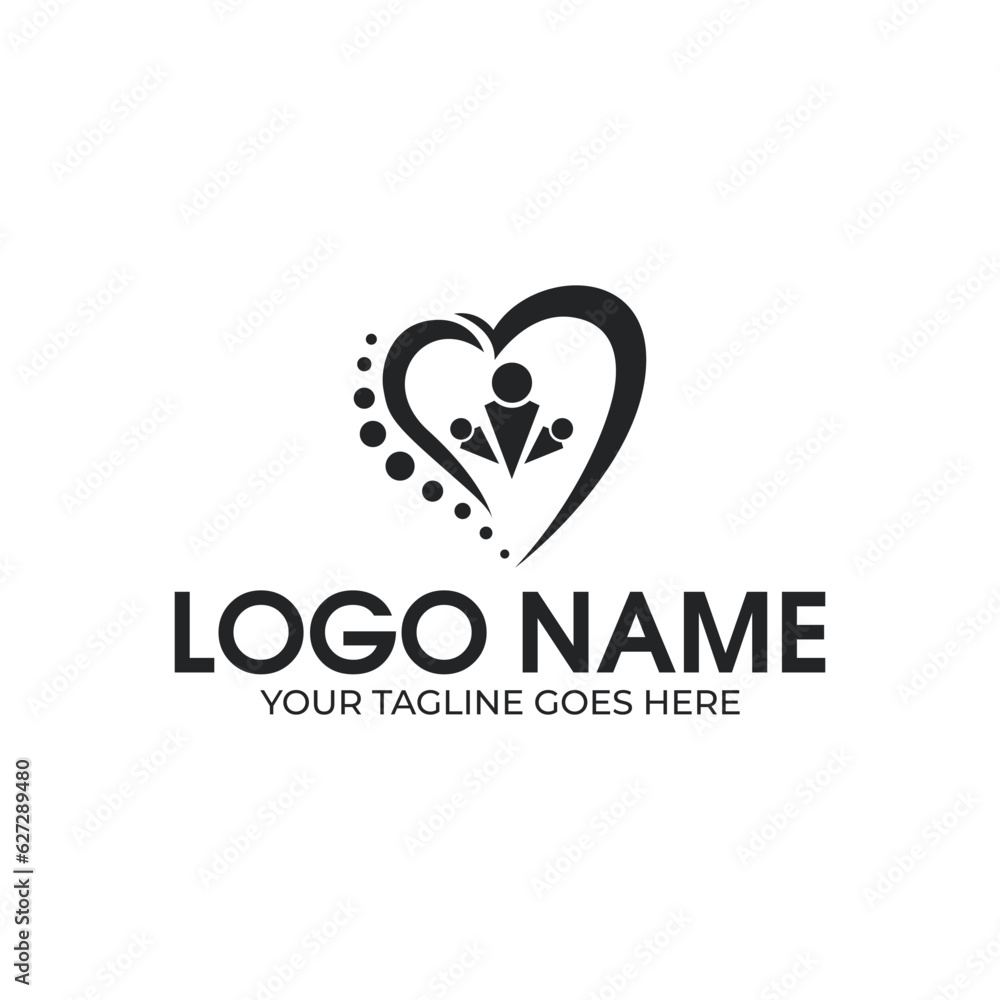 health and heart logo design health and heart logo design