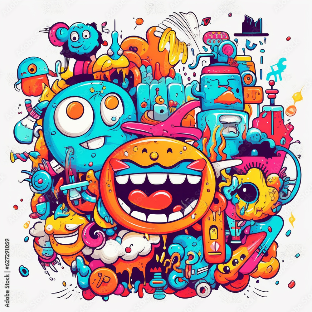 cartoon monster cartoon monster