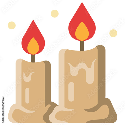 candle flat icon