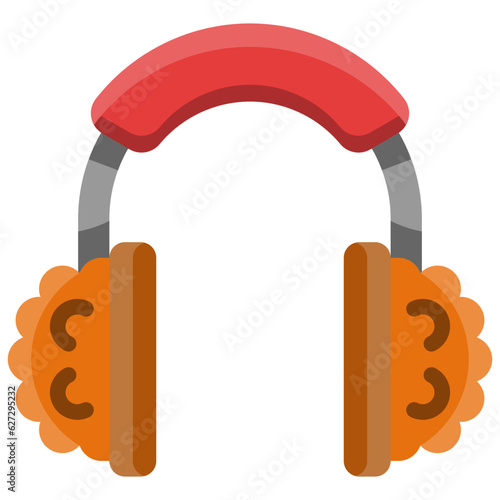earmuffs flat icon
