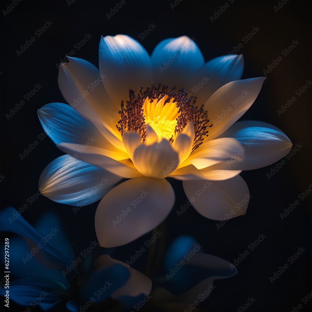 lotus flower in the dark lotus flower in the dark