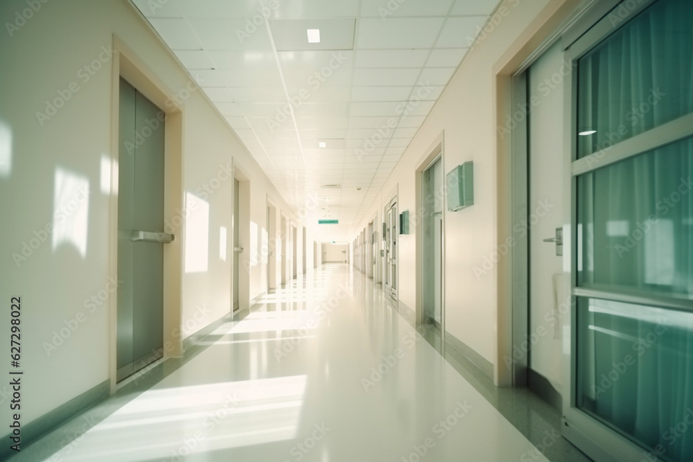 corridor in the department of the hospital Generative AI