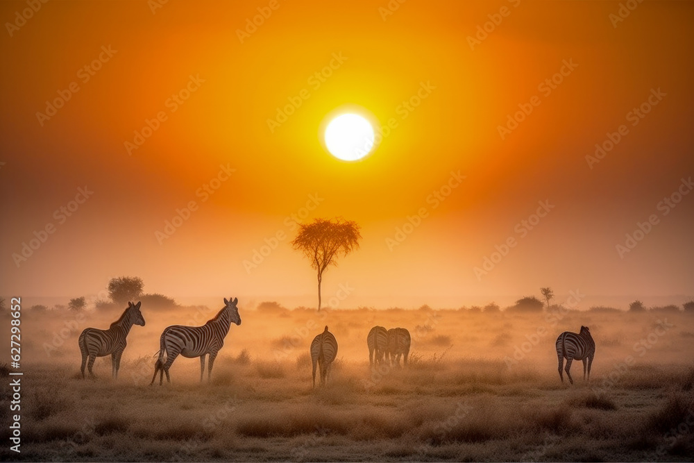 Outdoor animal activity - Generative AI Outdoor animal activity - Generative AI
