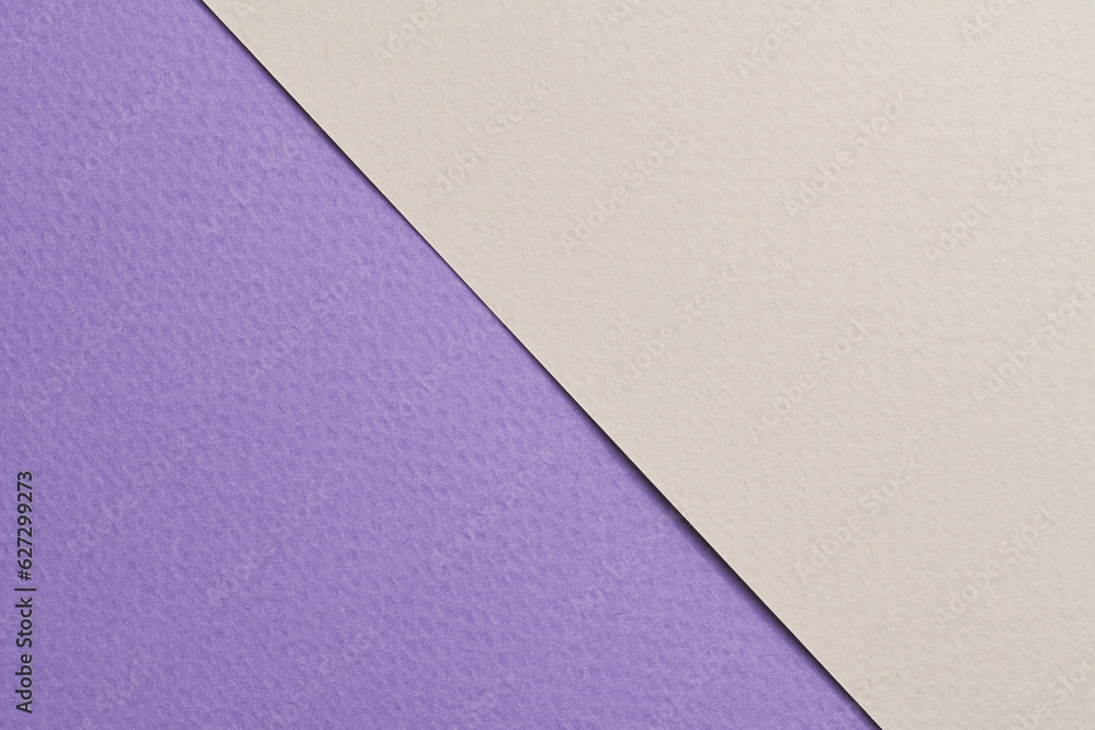 Rough kraft paper background, paper texture lilac gray colors. Mockup with copy space for text.