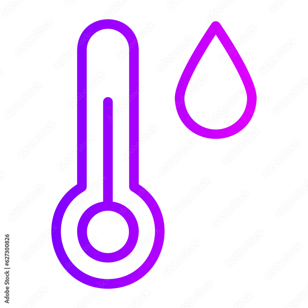hot water gradient icon