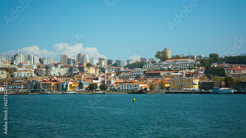 Neutral landscape view of the river and buildings in Porto © Nikita