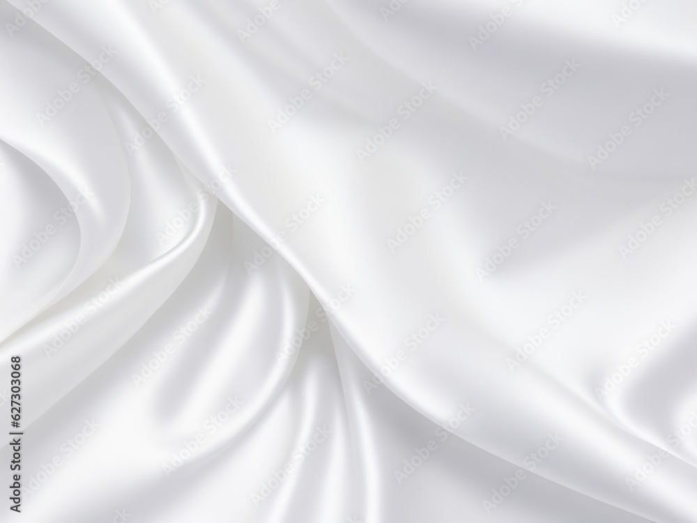 White gray satin texture that is white silver fabric silk panorama background with beautiful soft blur pattern natural.