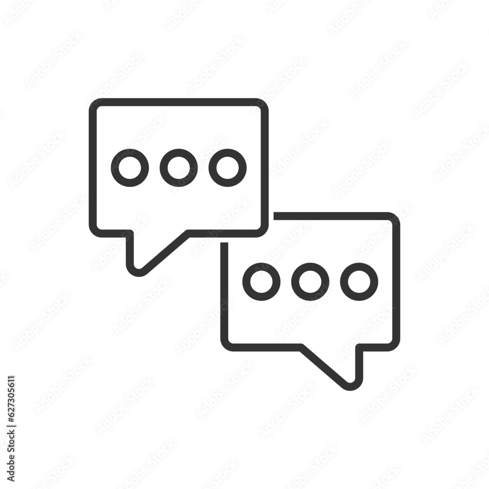 Bubble Chat Icon - Conversation Message Icon Bubble Chat Icon - Conversation Message Icon