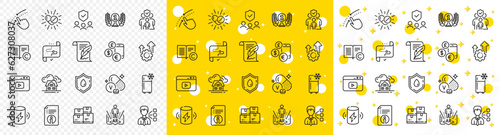 Outline Currency rate, Medical drugs and Blood donation line icons pack for web with Augmented reality, Wholesale inventory, People insurance line icon. Charge battery, Seo gear. Vector