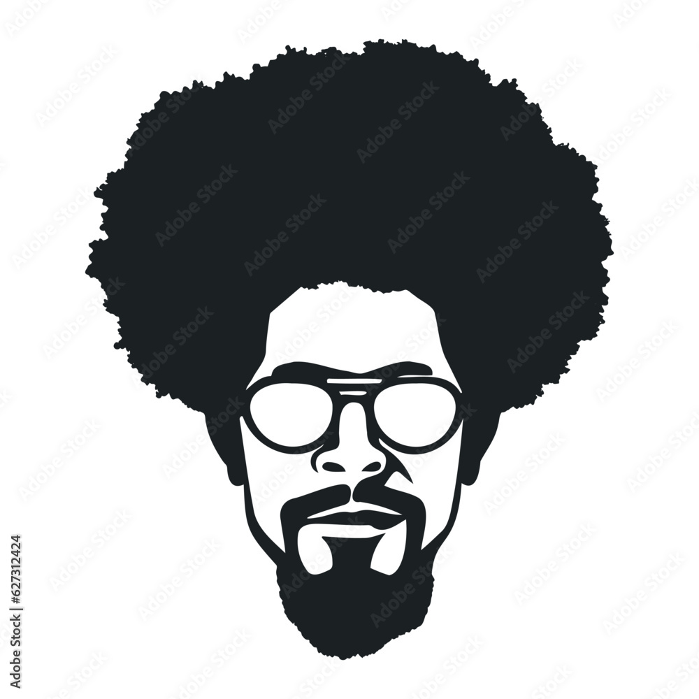 African Men Vector, Afro Men, Black Man Vector, African American Black
