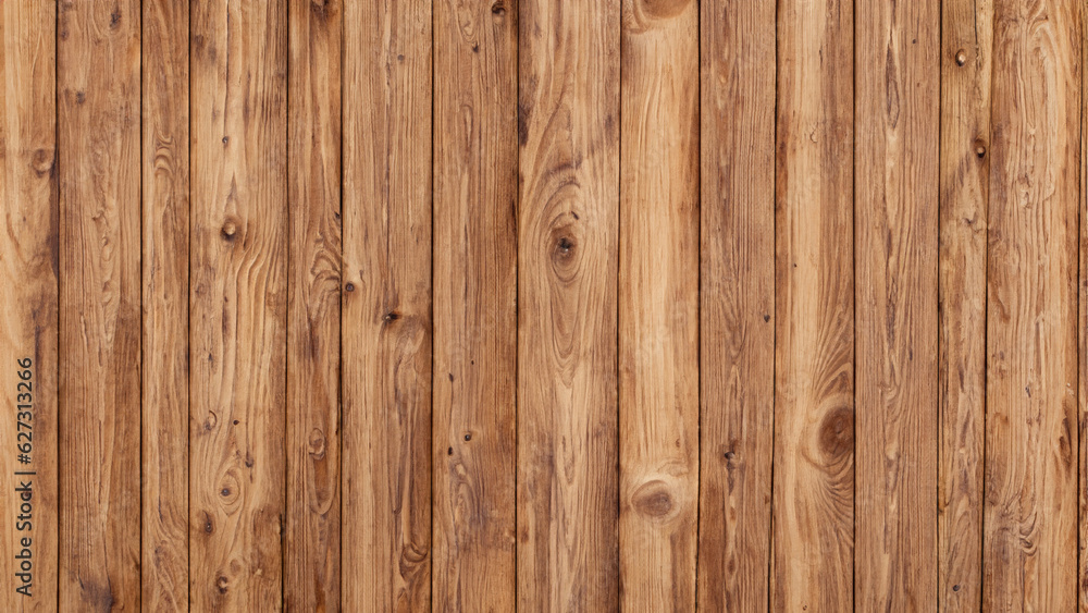 Fototapeta premium Wooden pattern. Wooden fence close-up. AI generative