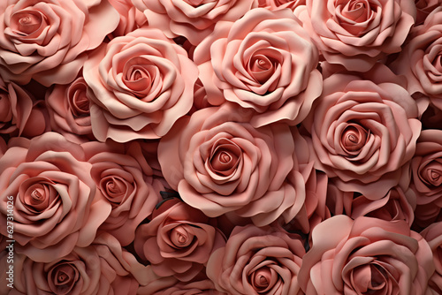 Background filled with a beautiful bouquet of rose flowers.