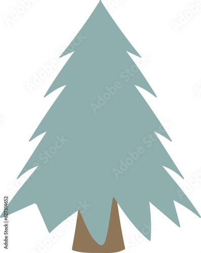 Christmas tree with golden star