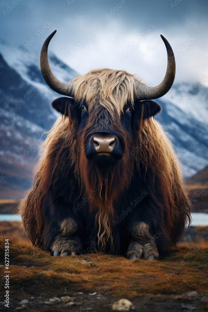 Yak, Wildlife Photography, Generative AI Yak, Wildlife Photography, Generative AI