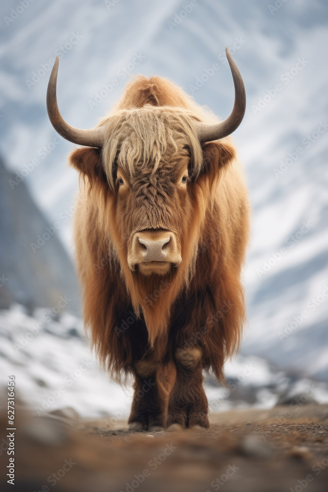 Yak, Wildlife Photography, Generative AI Yak, Wildlife Photography, Generative AI