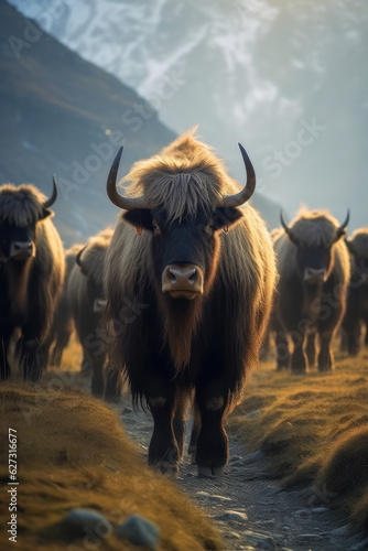 Yak  Wildlife Photography  Generative AI