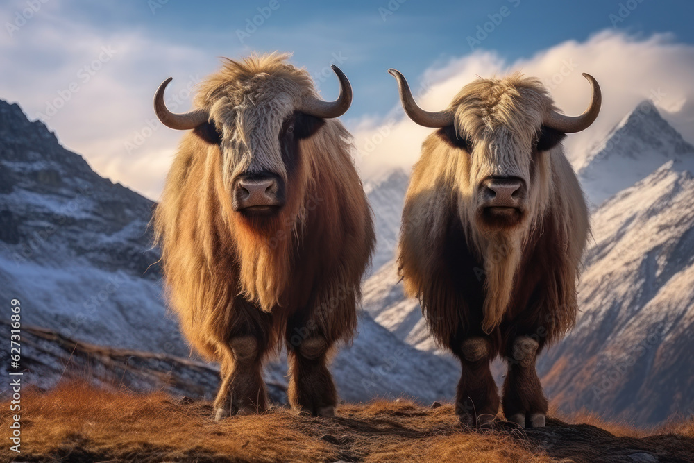 Yak, Wildlife Photography, Generative AI Yak, Wildlife Photography, Generative AI