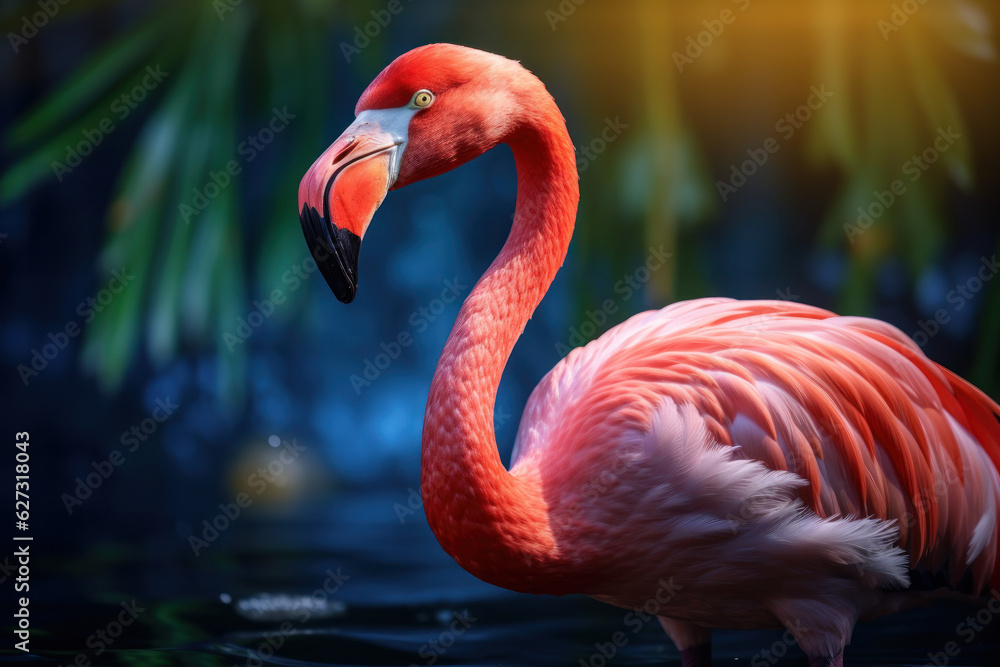 Flamingo, Wildlife Photography, Generative AI Flamingo, Wildlife Photography, Generative AI
