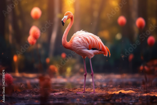 Flamingo  Wildlife Photography  Generative AI