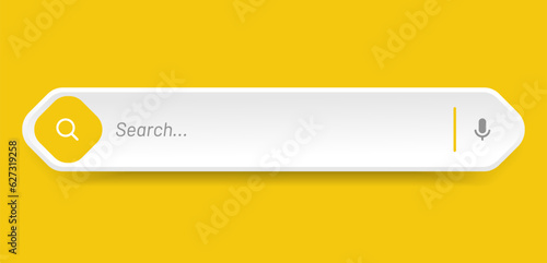 Search Bar with suggestions for UI UX design and web site. Search Address and navigation bar icon. Collection of search form templates for websites. Search engine web browser window template.