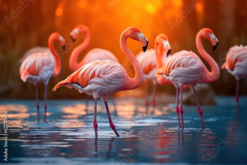 Flamingo, Wildlife Photography, Generative AI © Vig