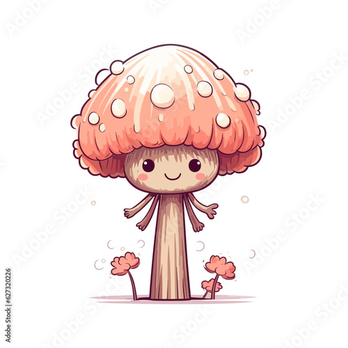  Kawaii Mushroom, cute, svg, sticker, nature, anime, toadstool