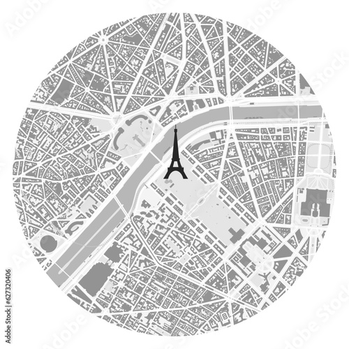 Paris Eiffel tower location map