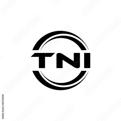 TNI Logo Design, Inspiration for a Unique Identity. Modern Elegance and Creative Design. Watermark Your Success with the Striking this Logo. photo