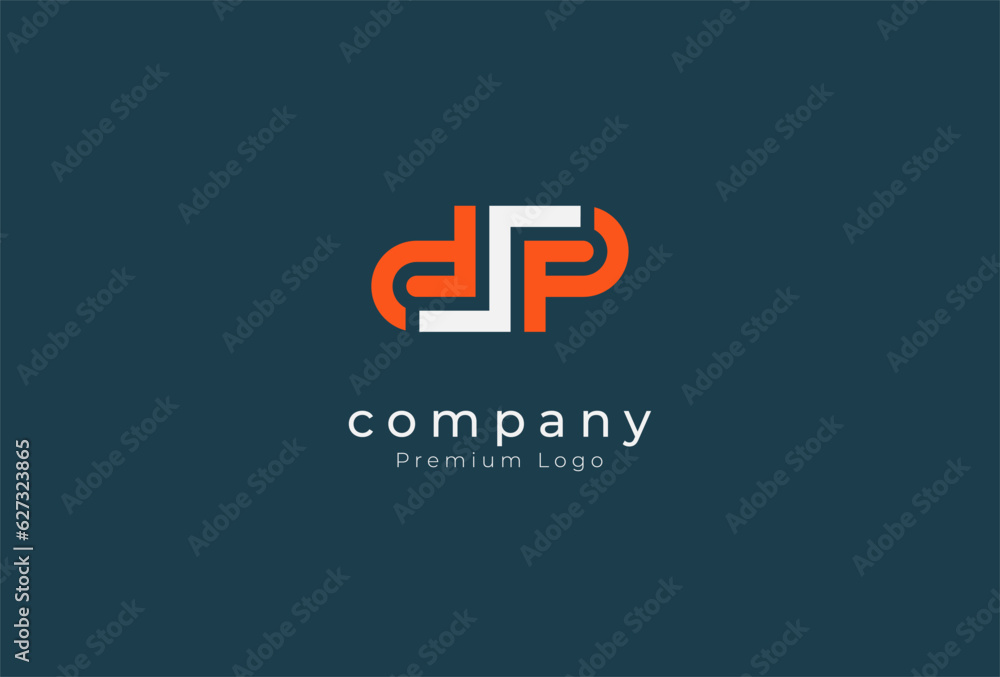 letter DP or DSP monogram Logo. letter DP with modern style logo design inspiration, vector illustration letter DP or DSP monogram Logo. letter DP with modern style logo design inspiration, vector illustration