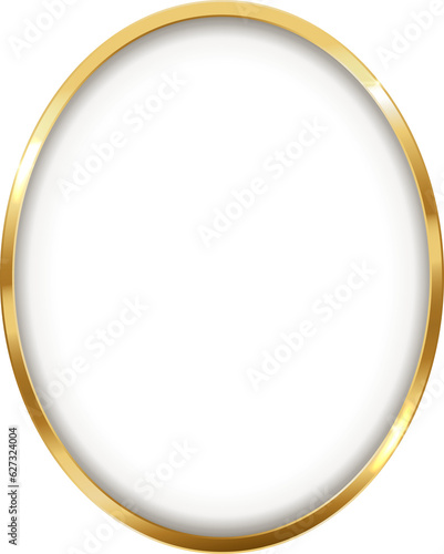 Gold Oval Frame