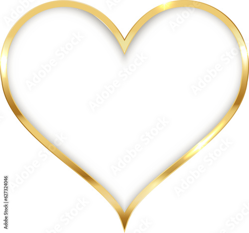 Gold Heart Shaped Frame