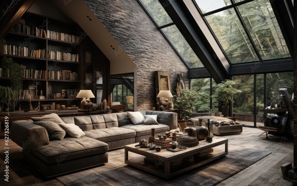 Modern farmhouse interior design. Modern farmhouse interior design.