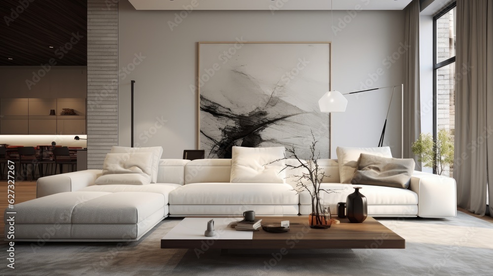 Modern artistic minimalist living room Modern artistic minimalist living room
