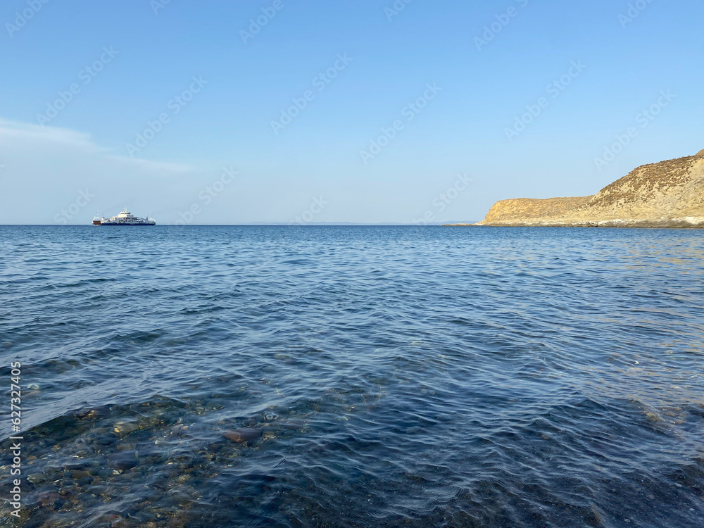 Kuzu port beach (kuzu limani) in Gokceada island.Gokceada which is the largest island of Turkey is a rural district of Canakkale Province of Turkey