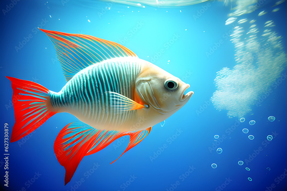under-water-fish. Generative AI