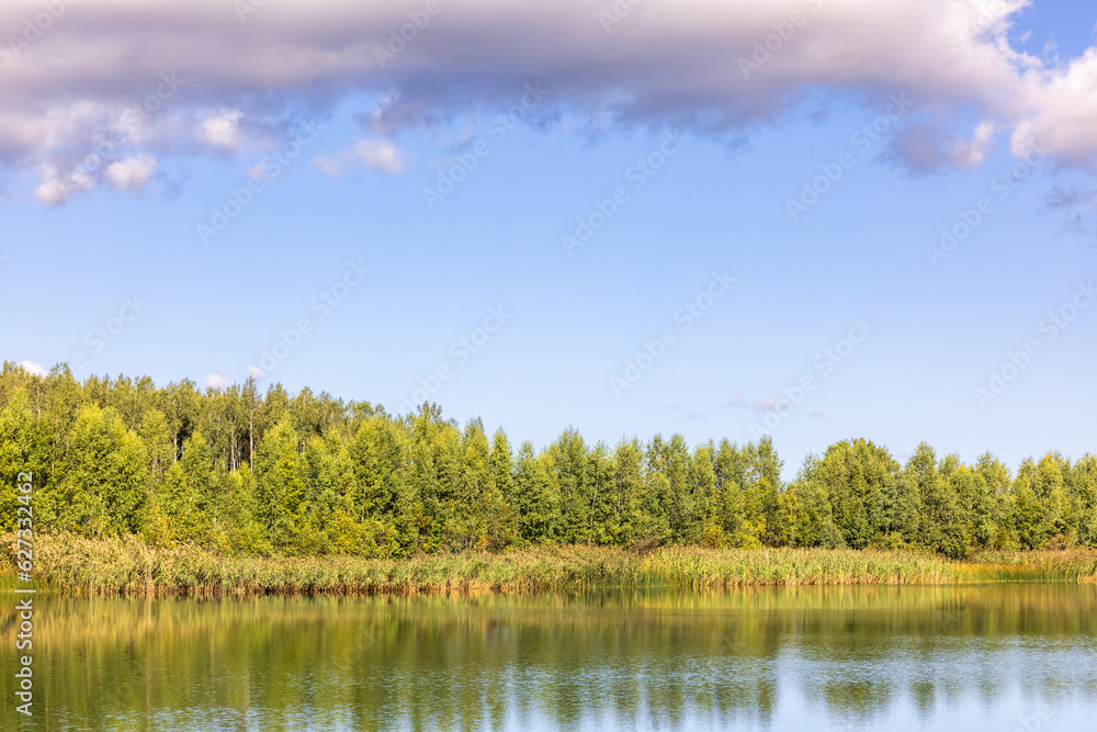 Beautiful summer day at a lake