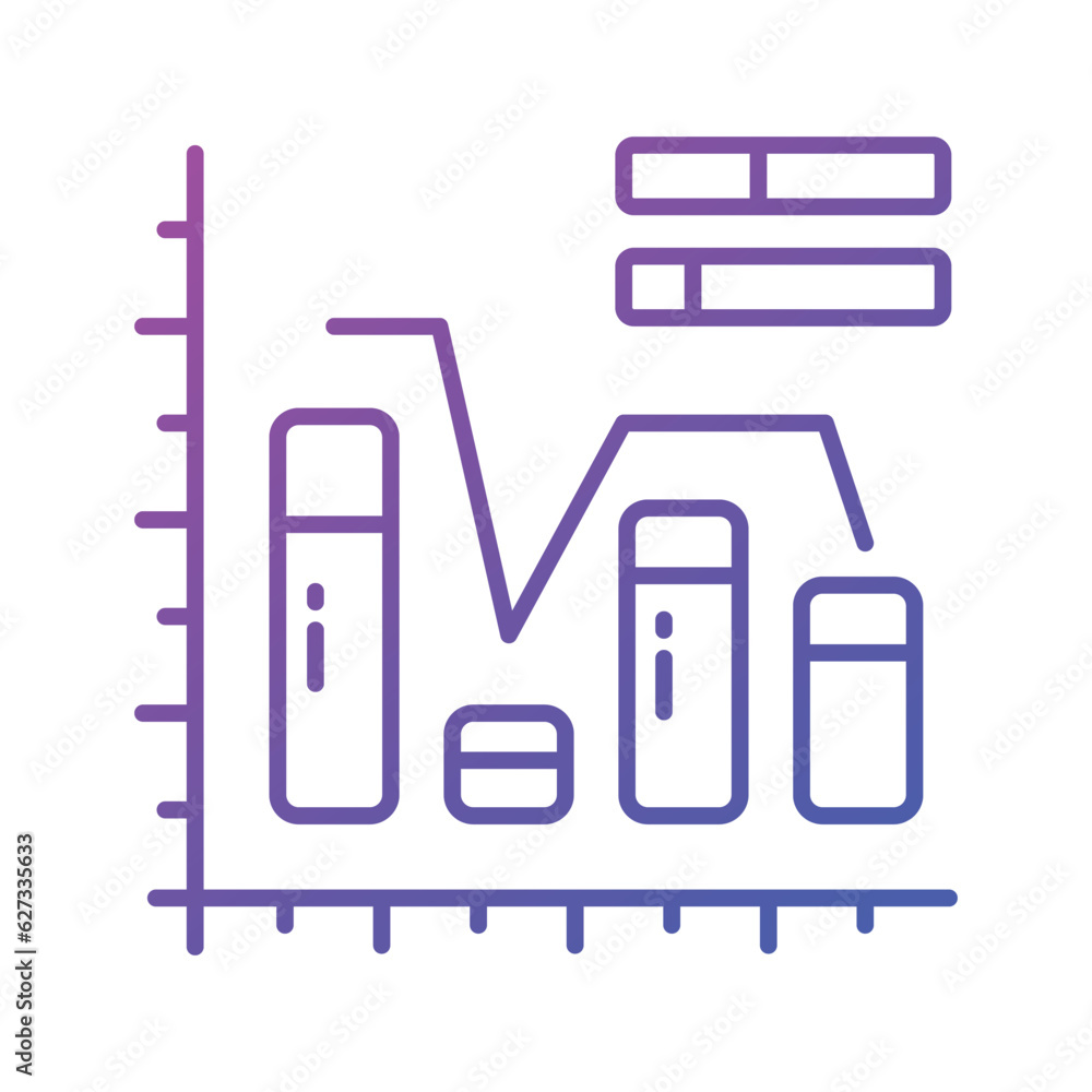 Carefully crafted icon of bar chart in trendy style, premium vector design Carefully crafted icon of bar chart in trendy style, premium vector design