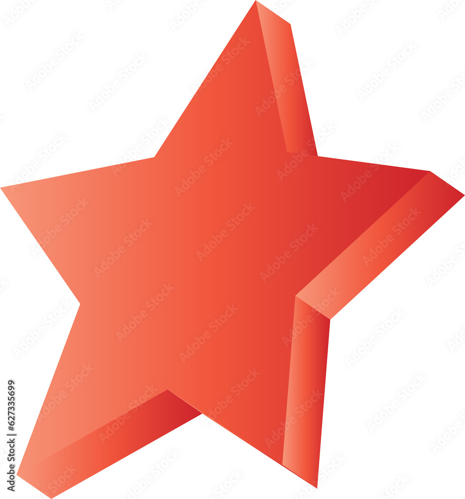 Star shape isometric 3d signs icon element for decoration Christmas Star shape isometric 3d signs icon element for decoration Christmas