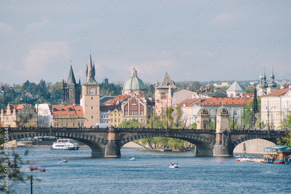 beautiful view of the City Prague 