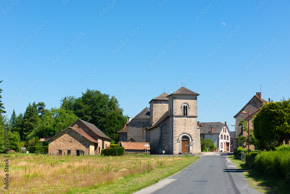 Fototapeta premium Village Meuzac in French Haute-Vienne