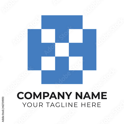 Modern abstract minimalist business logo design template