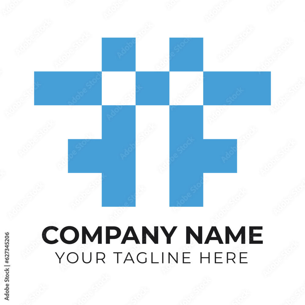 Fototapeta premium Modern creative monogram minimalist business logo design template